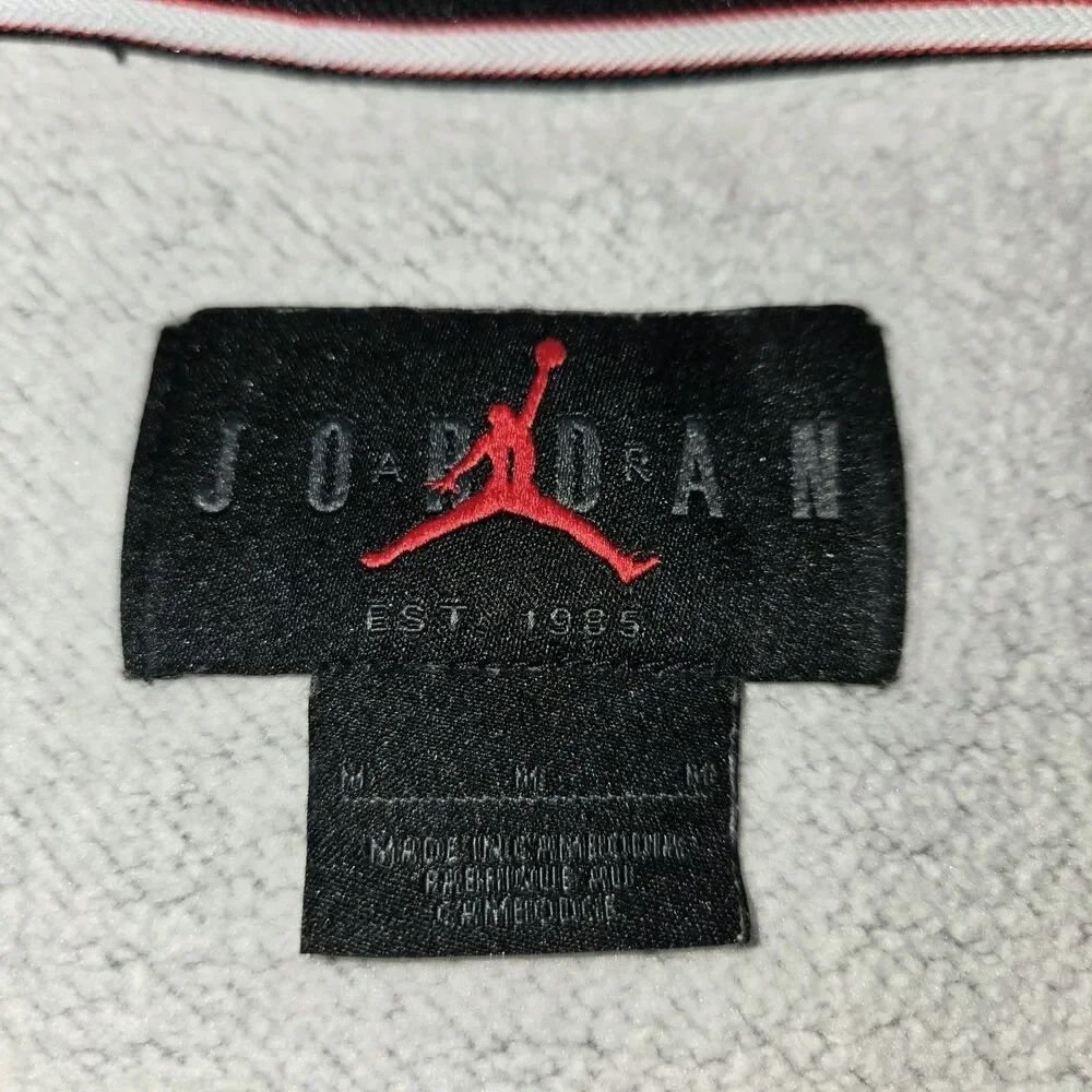 Mens Air Jordan Brooklyn Fleece Crewneck Sweatshirt Gray Medium Jumpman